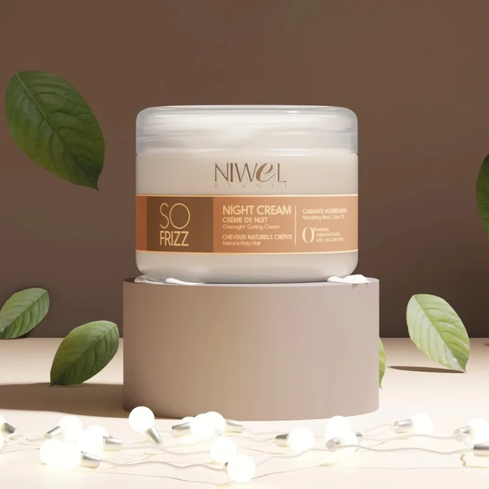Crème de nuit nourrissante sans rinçage – Cheveux frisés & crépus – 250 ml