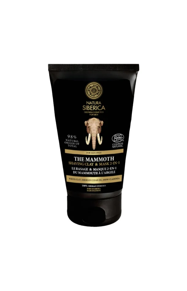 Crème de rasage & masque 2-en-1 – Le Rasage Parfait du Mammouth – Homme – 150 ml