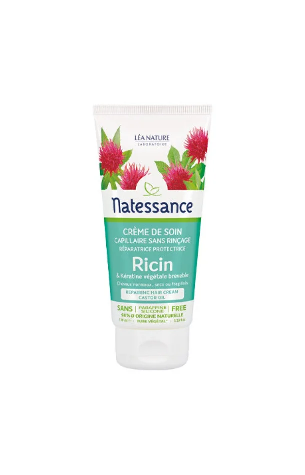 Crème de soin – Huile de ricin – Cheveux normaux, secs à fragilisés – 100 ml