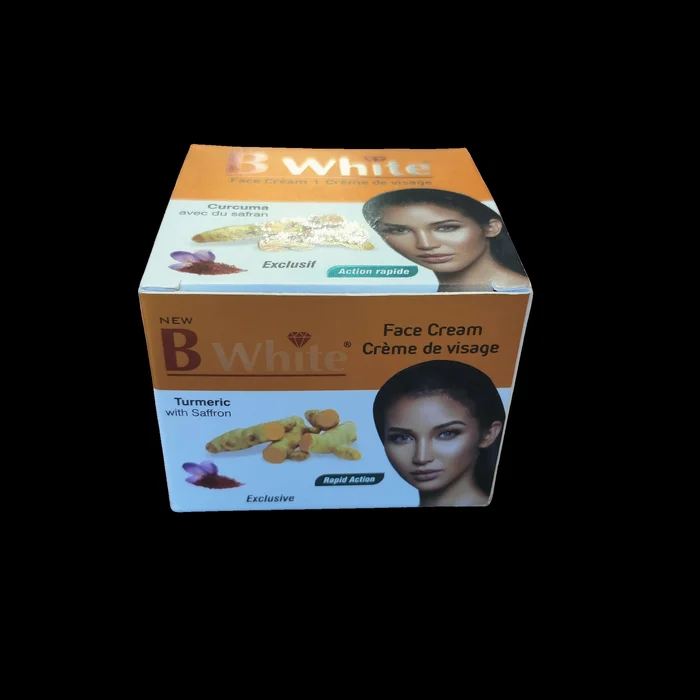 Crème de visage B White – Curcuma avec safran