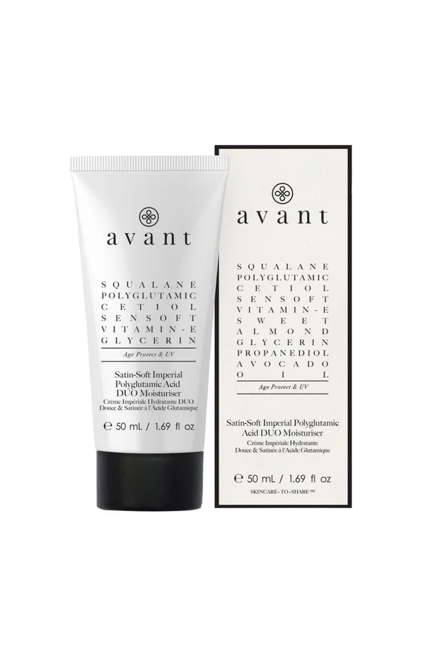Crème hydratante & protectrice – Acide polyglutamique – Age Protect & UV – Peaux matures – 50 ml