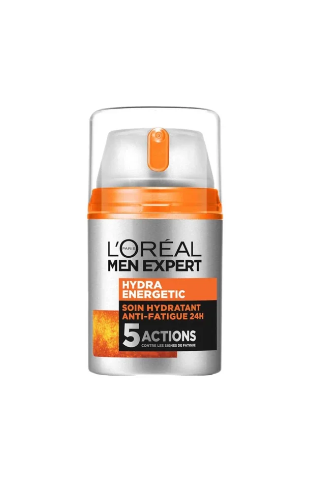 Crème hydratante anti-fatigue – Hydra-Energétic – Guarana & vitamine C – Homme – 50 ml