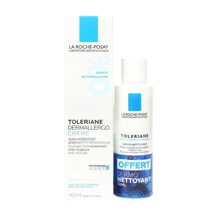 Crème hydratante apaisante peaux sensibles et allergiques Toleriane DermAllergo 40 mL La Roche Posay