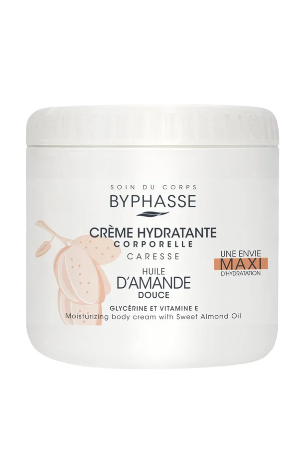 Crème hydratante au beurre de karité – Amande – Corps – 500 ml