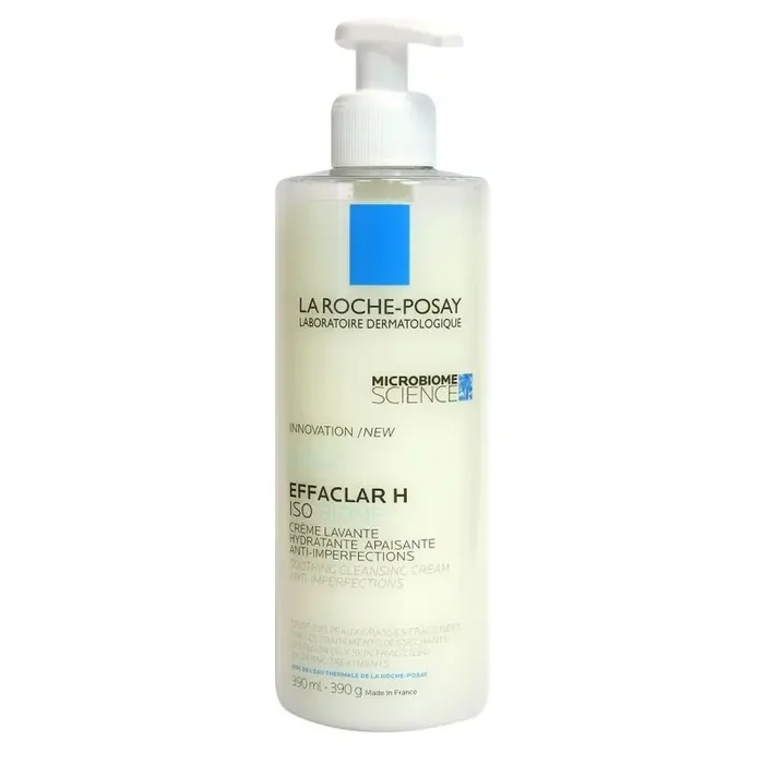 Crème lavante hydratante réparatrice et apaisante Effaclar H iso-biome 390 mL La Roche Posay