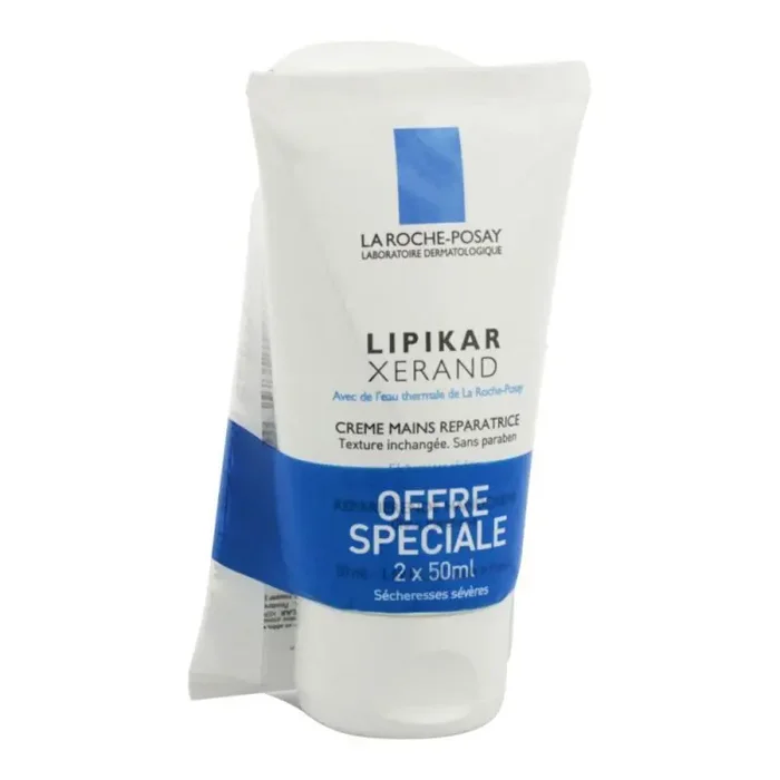 Crème mains Lipikar Xerand lot de 2, La Roche Posay 2×50 mL