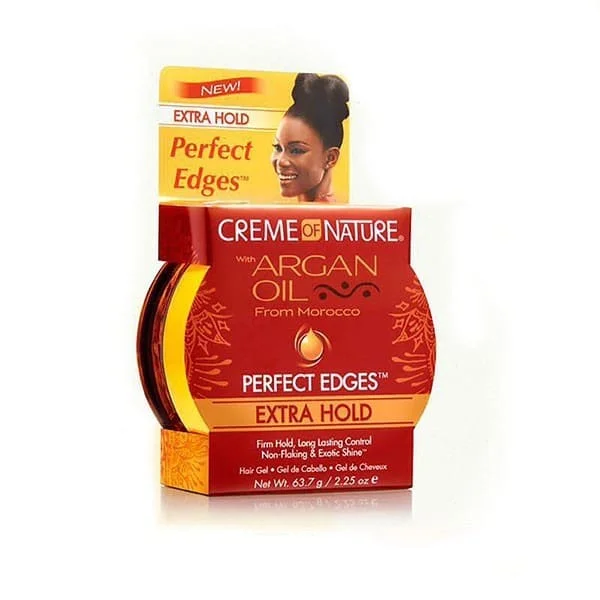 CREME OF NATURE ARGAN OIL PERFECT EDGES EXTRA HOLD – GEL COIFFANT EXTRA À L’HUILE D’ARGAN