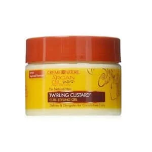 CREME OF NATURE ARGAN OIL TWIRLING CUSTARD – GEL COIFFANT À L’HUILE D’ARGAN