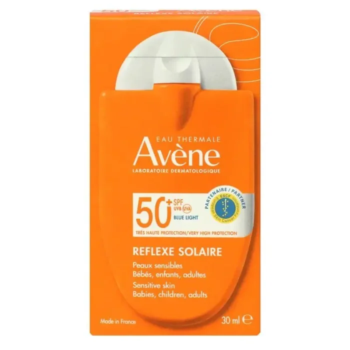 Crème solaire visage et corps Avene Reflexe spf 50+, format poche 30 mL