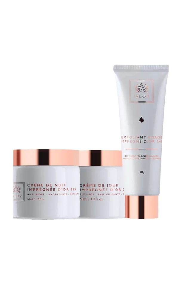 Crèmes anti-âge & exfoliant – Or 24 k – Visage