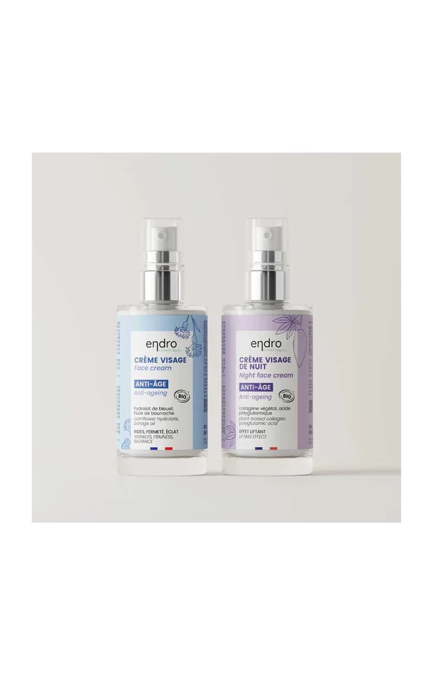 Crèmes anti-âge jour & nuit – Visage – 2 x 50 ml
