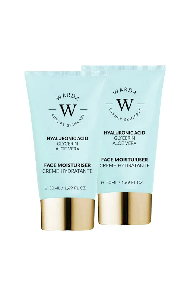 Crèmes de jour anti-âge – Acide hyaluronique – Peaux matures – 2 x