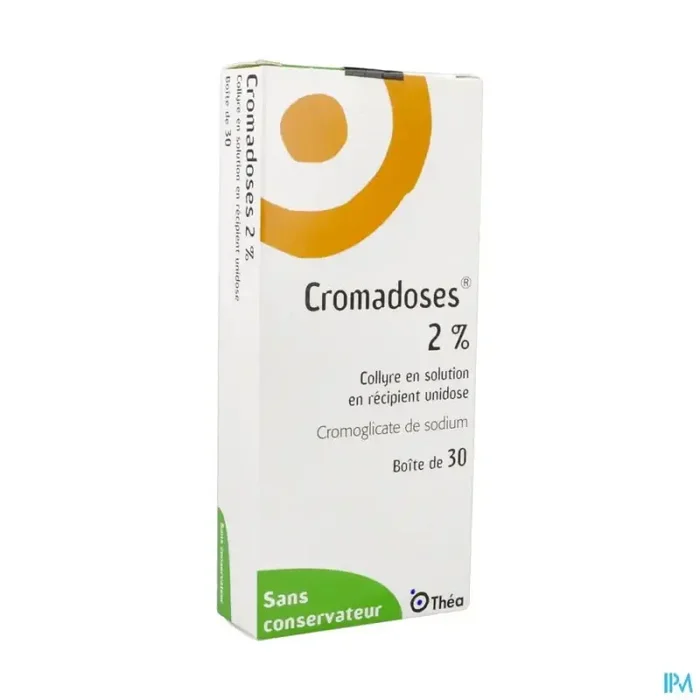 Cromadoses 2% collyre unidose 0ml3 30