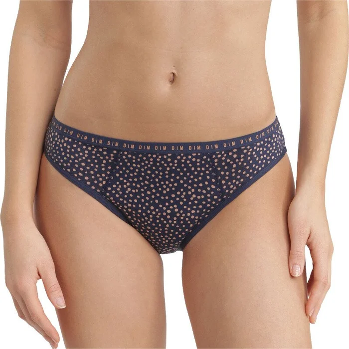 Culottes menstruelles en coton bio – Flux moyens – 2 unités -Bleu foncé