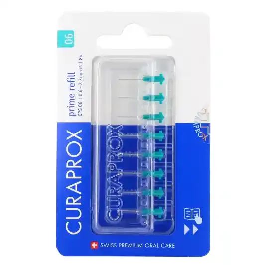 Curaprox CPS 06 Prime brossette interdentaire turquoise boîte de 8