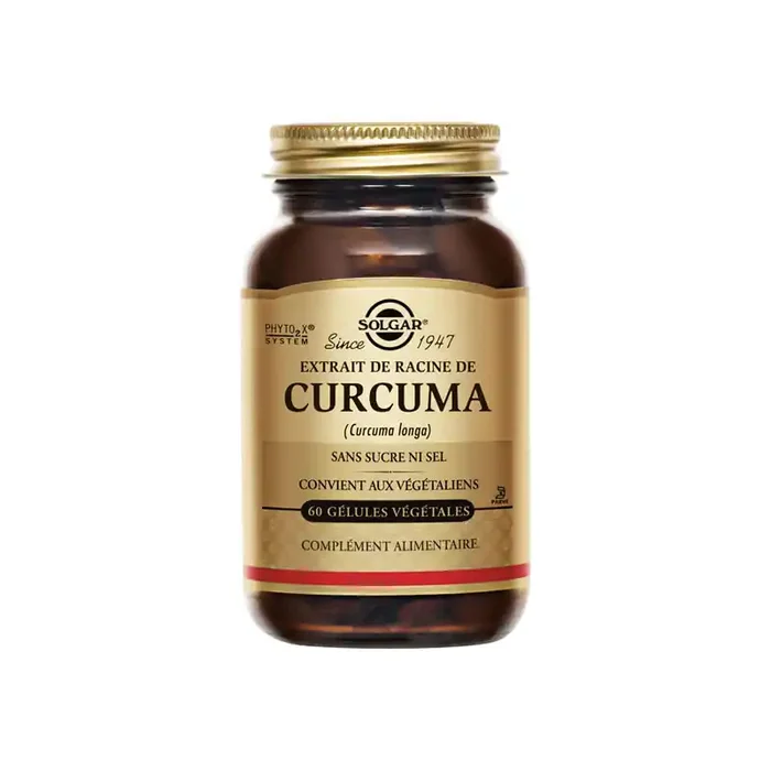 CURCUMA EXTRAIT DE RACINE 60 gélules SOLGAR