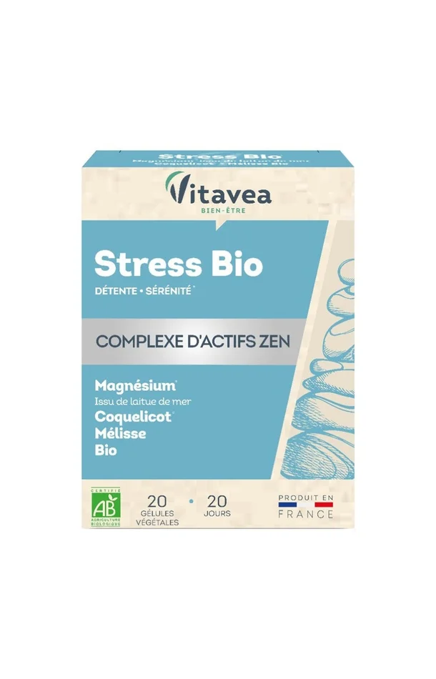 Cure anti-stress bio – Magnésium, coquelicot & mélisse bio – 20 jours