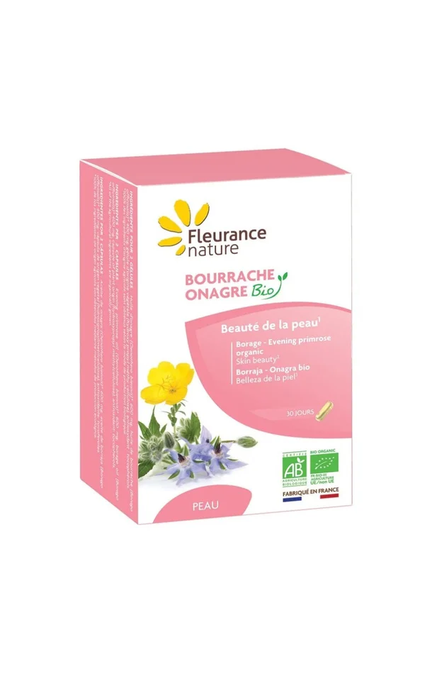 Cure beauté de la peau bio – Bourrache & onagre – 1 mois