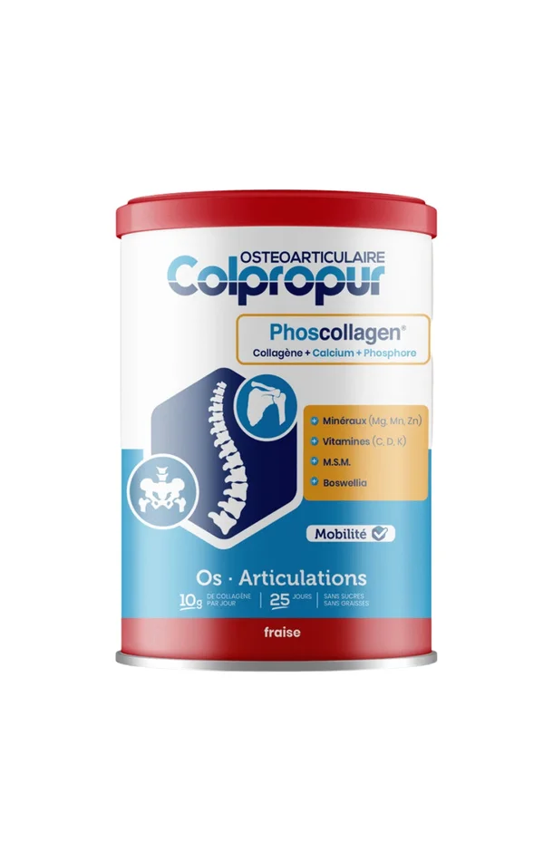 Cure collagène ostéoarticulaire – Articulation & os – Fraise – 340 g