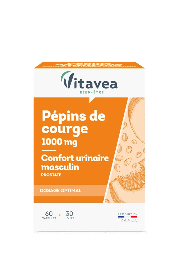 Cure confort urinaire – Pépins de courges – Homme – 1 mois
