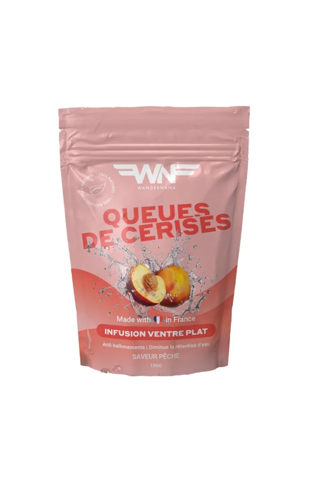 Cure drainante naturelle – Queues de cerises – Pêche – 100 g