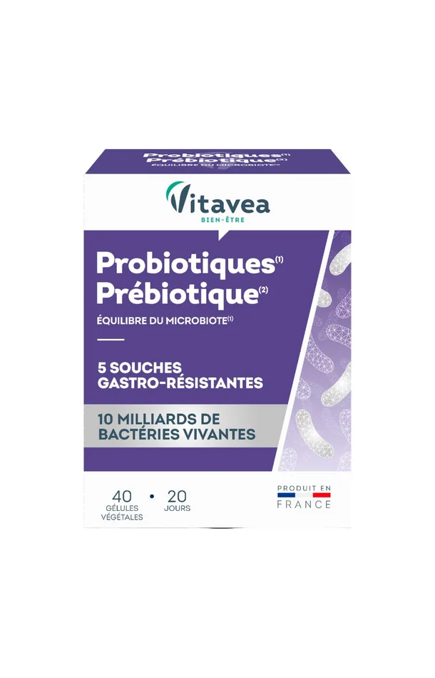 Cure équilibre digestif – Probiotiques & prébiotique – 20 jours