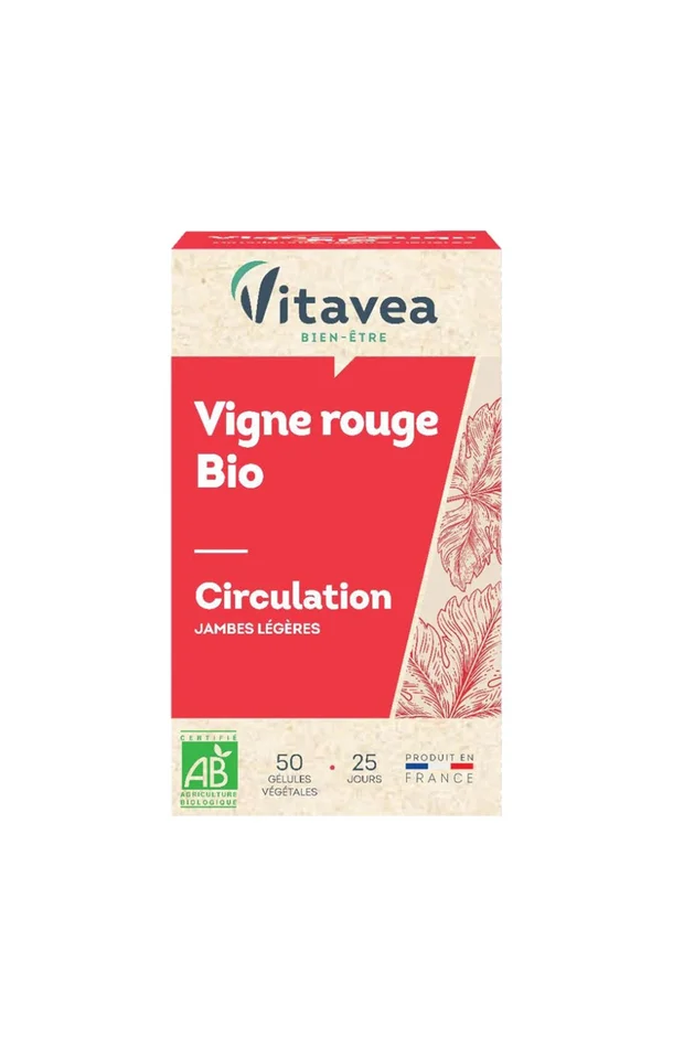 Cure jambes légères – Vigne rouge bio – 25 jours