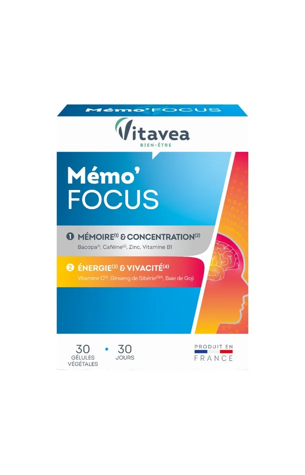 Cure mémoire & concentration – Mémo’Focus – 1 mois