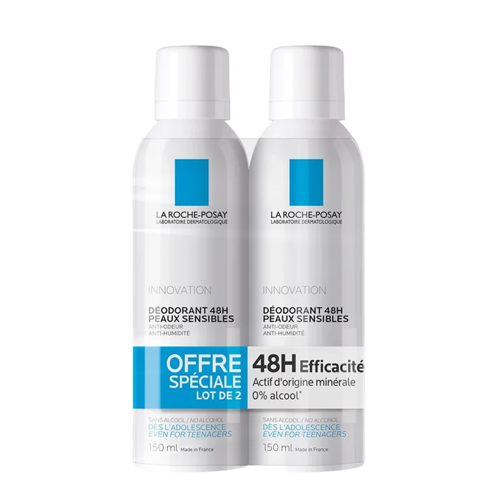 Déodorant Physiologique 24h – Spray Anti-Odeurs & Anti-Humidité 2×150 ml