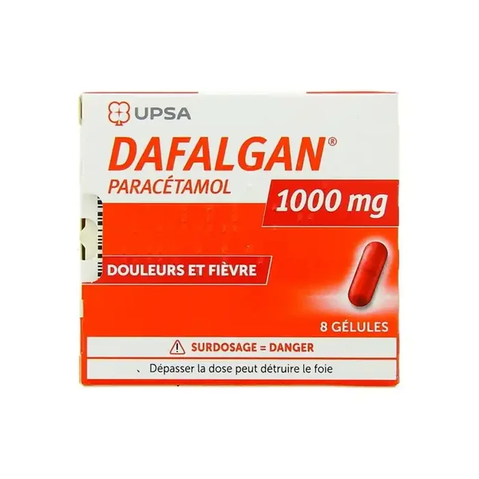 Dafalgan Paracetamol 1000mg 8 gelules