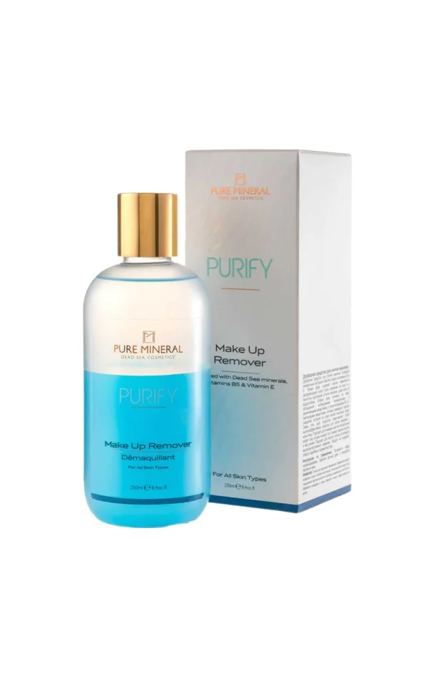 Démaquillant biphasé – Minéraux de la Mer Morte & vitamine B5 & E – Peaux sensibles – 250 ml