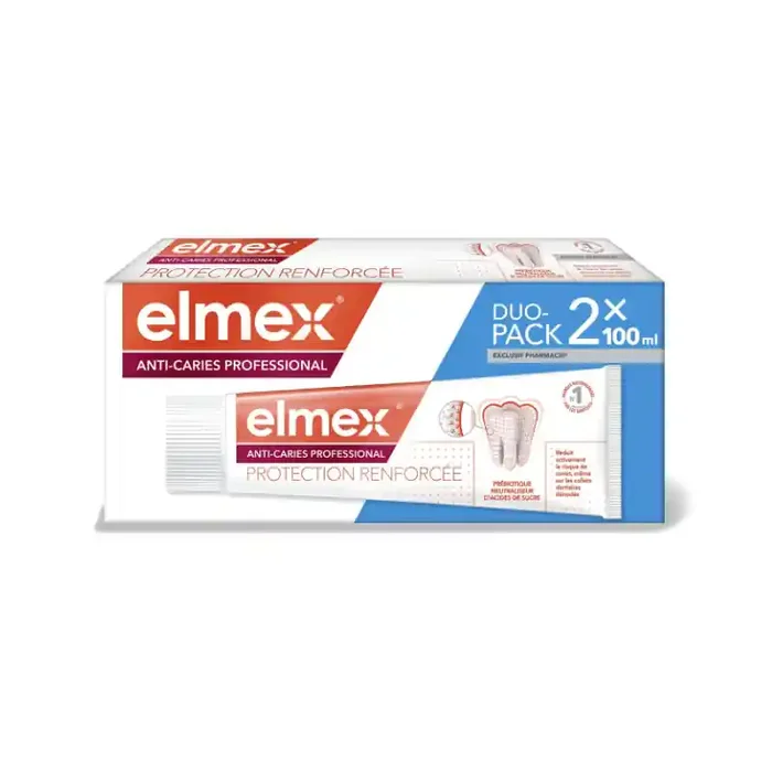 DENTIFRICE ANTI-CARIES PROFESSIONAL DUO 2X100ML ELMEX