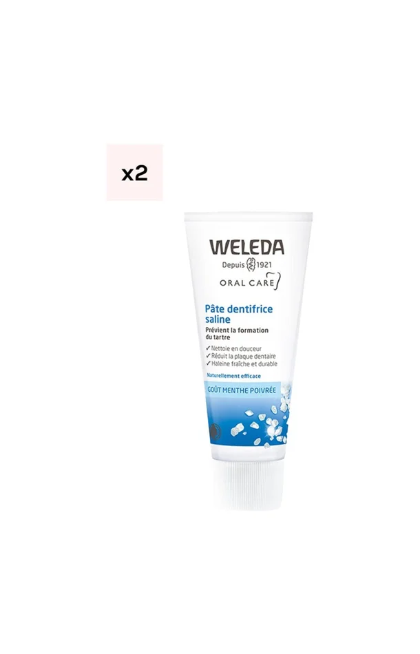 Dentifrices salines – Menthe poivrée – 2 x 75 ml