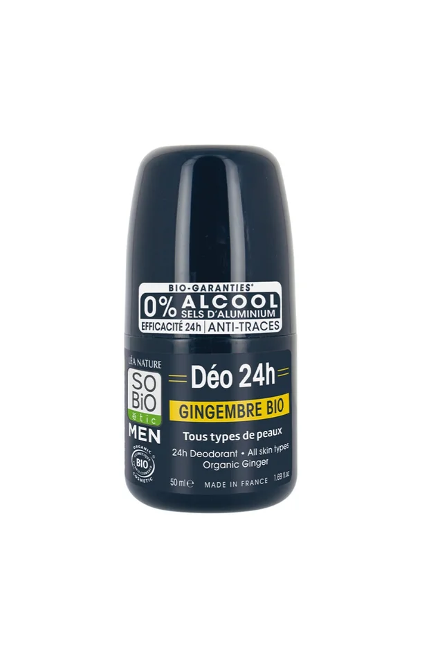Déodorant bio 24h – Gingembre bio – Homme – 50 ml