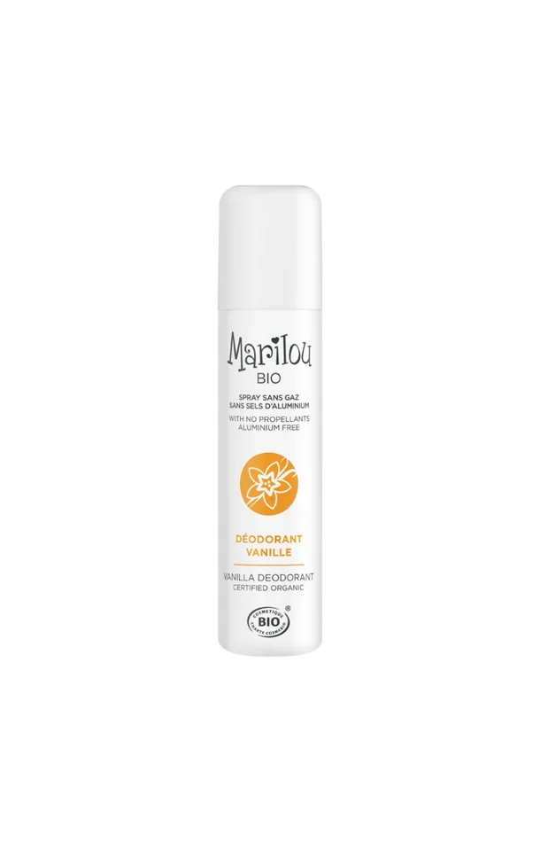 Déodorant spray bio – Vanille – Corps – 75 ml
