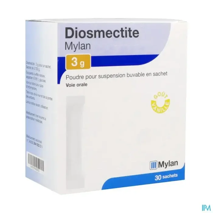 Diosmectite viatris 3g poudre pour suspension buvable sachet 30