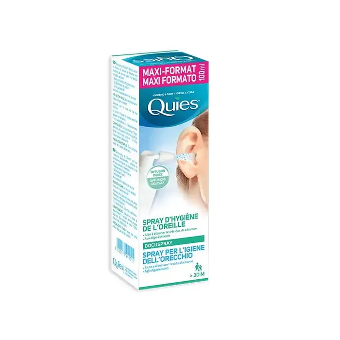 DOCUSPRAY HYGIENE DE L‘OREILLE 100ML QUIES