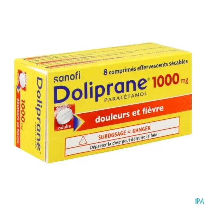 Doliprane 1000mg comprimé effervescent sécable