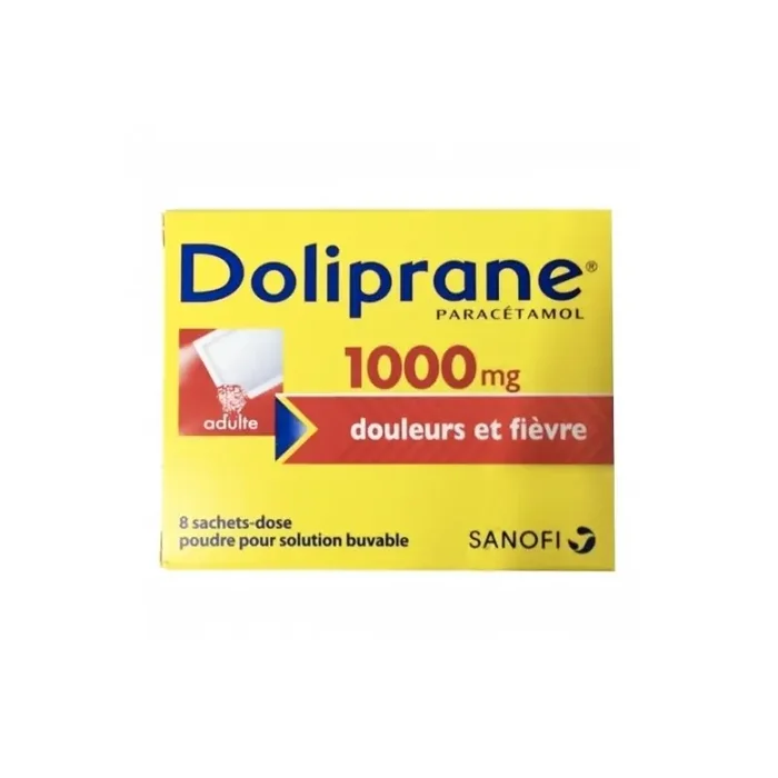 Doliprane 1000mg douleurs et fievre 8 sachets