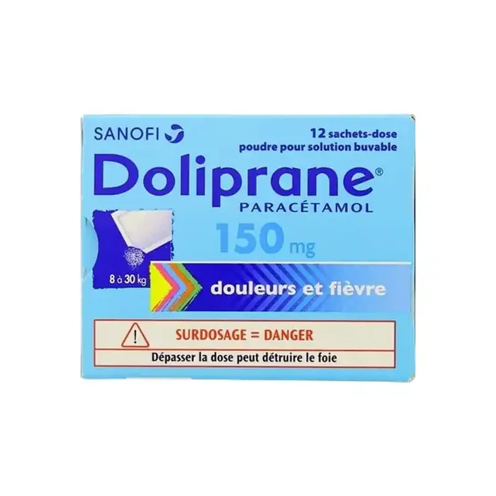 Doliprane 150mg 12 sachets