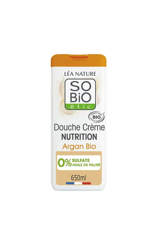 Douche crème bio nourrissante – Huile d’argan – 650 ml