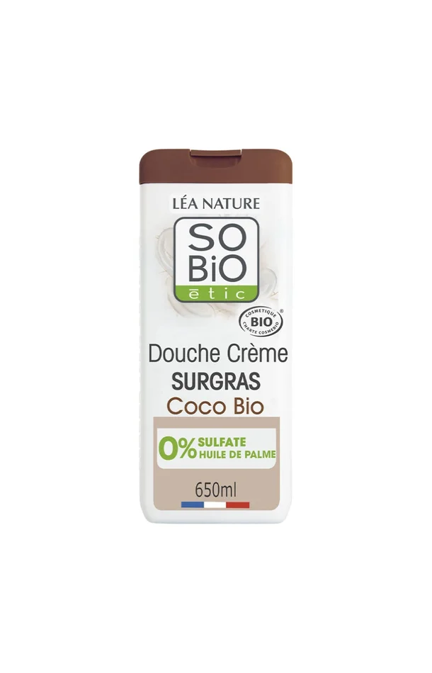 Douche crème surgras bio nourrissante – Huile de coco – 650 ml