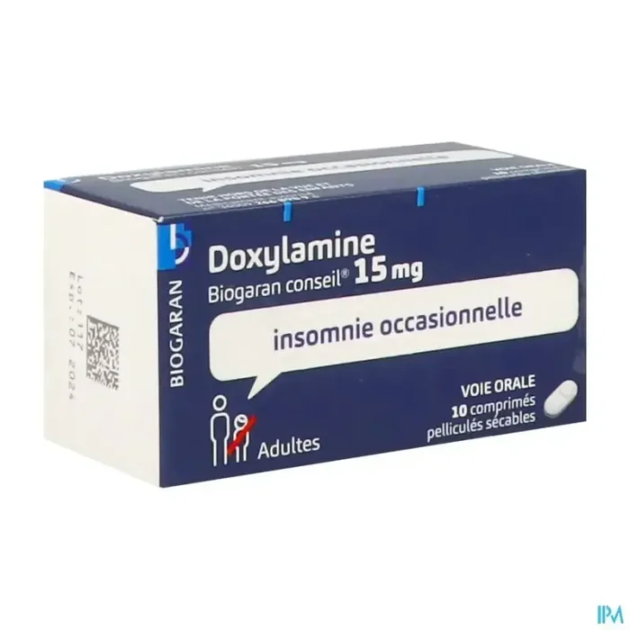 Doxylamine biogaran conseil 15mg comprimé 10