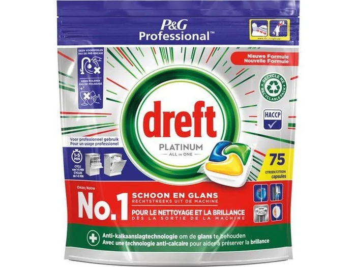 Dreft Tabs Platinum Citron