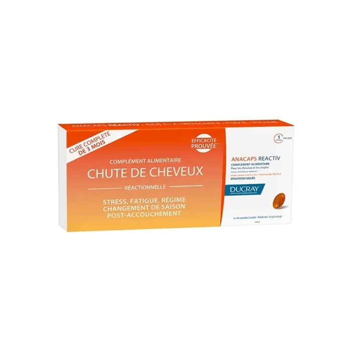 Ducray anacaps reactiv 3×30 capsules