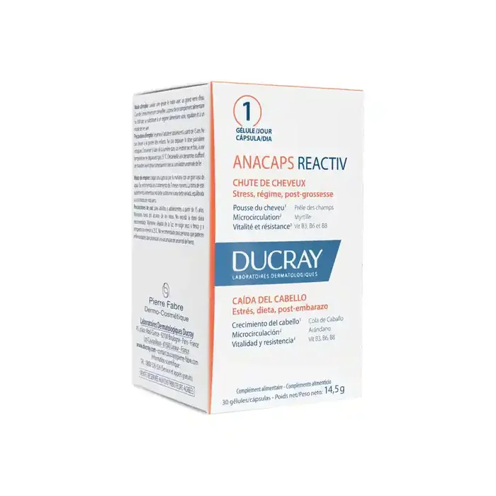 Ducray Anacaps Reactiv chute cheveux 30 gelules