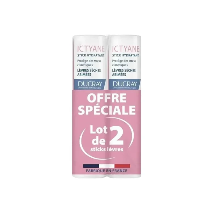 Ducray Ictyane stick levres hydratant et protecteur lot de 2