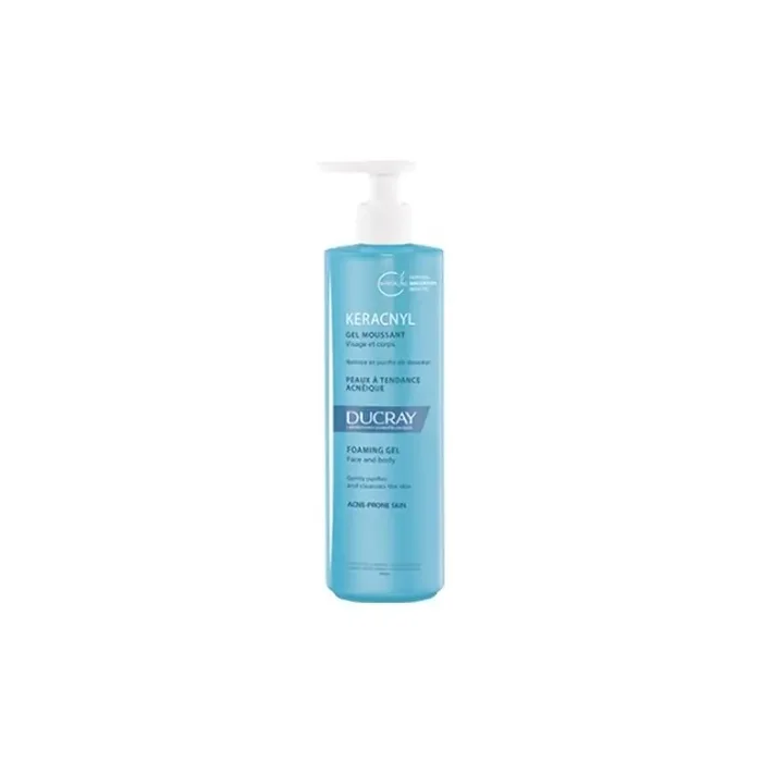 Ducray keracnyl gel moussant visage et corps 400ml