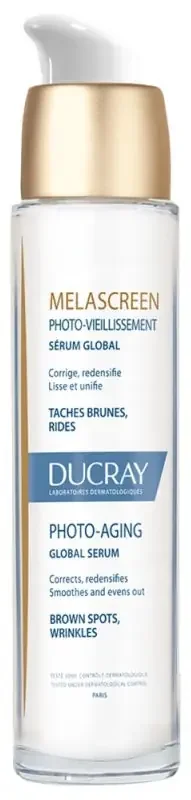 Ducray Melascreen Photo-Vieillissement – Sérum Global Éclaircissant Anti-Taches 30 ml
