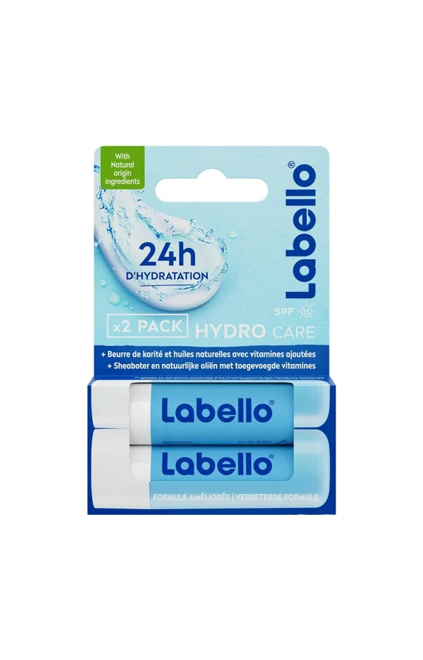 Duo baumes à lèvres SPF 15 – Hydro Care – 2 x 4,8 g